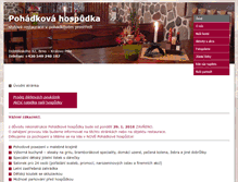 Tablet Screenshot of pohadkovahospudka.cz